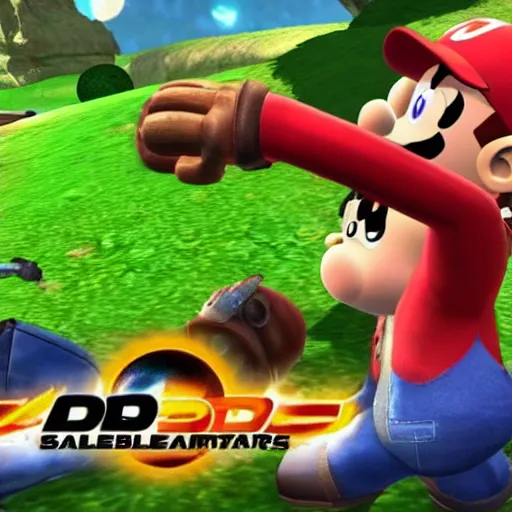 Image similar to DALL·E 2 versus Midjourney versus Stable Diffusion in Smash Bros.