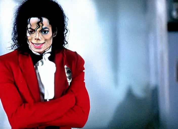 Image similar to a film still of michael jackson in doctor who ( 1 9 8 6 )