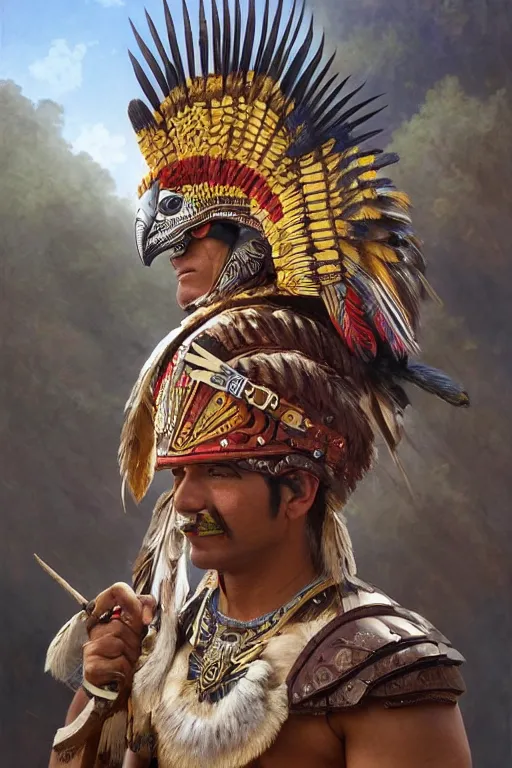 aztec eagle warrior headdress