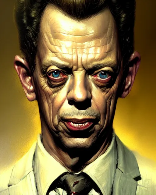 Prompt: portrait of don knotts, crime character portrait, ultra realistic, concept art, intricate details, highly detailed by greg rutkowski, gaston bussiere, craig mullins, simon bisley