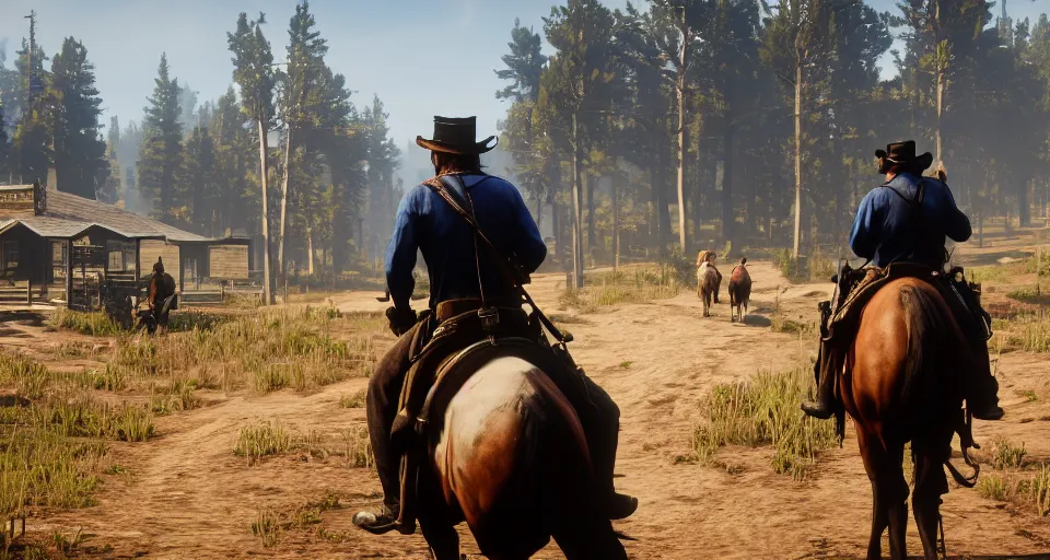 Prompt: red dead redemption 2, high detailed, 4 k, screenshot