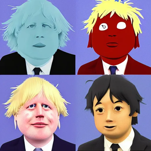 Image similar to Boris Johnson by Studio Ghibli