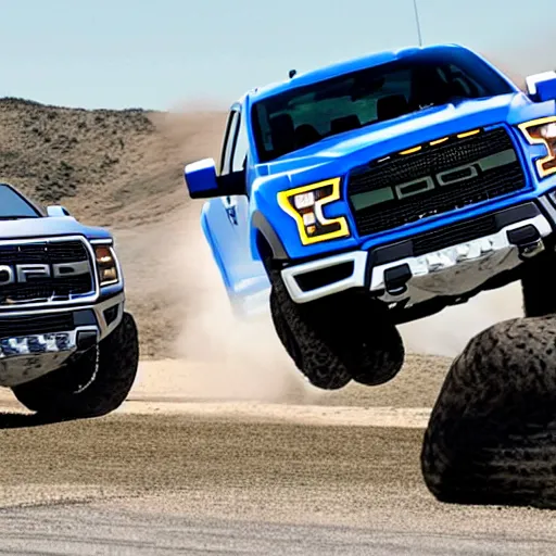 Prompt: stone cold steve austin delivering a stone cold stunner to a slammed 2 0 1 5 f - 1 5 0 raptor in wrestlemania 2 0