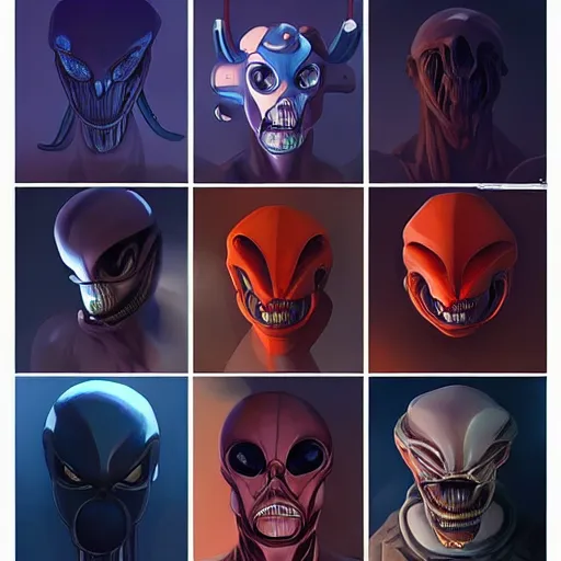 Prompt: face icon stylized minimalist xenomorphs, loftis, cory behance hd by jesper ejsing, by rhads, makoto shinkai and lois van baarle, ilya kuvshinov, rossdraws global illumination