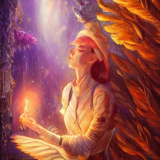 Prompt: Goose, ambient lighting, 4k, josephine wall, lois van baarle, ilya kuvshinov, rossdraws, artstation