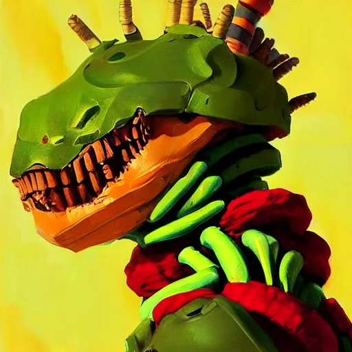 Image similar to greg manchess portrait painting of partially armored caterpillar from alice in wonderland as overwatch character, wacky, medium shot, asymmetrical, profile picture, organic painting, sunny day, matte painting, bold shapes, hard edges, street art, trending on artstation, by huang guangjian and gil elvgren and jesper ejsing