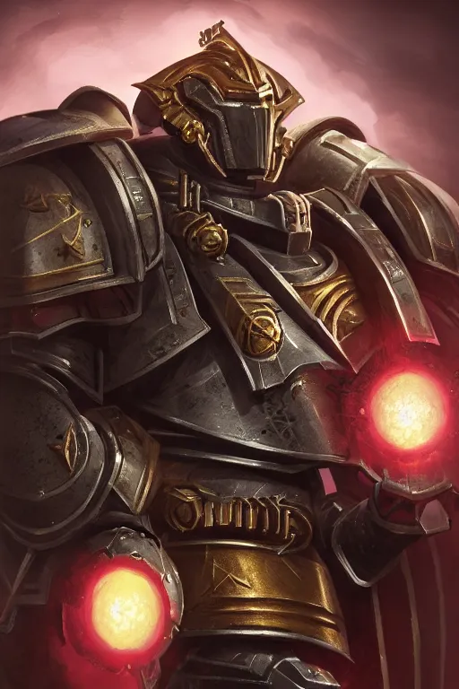 Image similar to armor portrait heros warhammer 4 0 k horus heresy fanart - the primarchs emperor by johannes helgeson animated with vfx concept artist & illustrator global illumination ray tracing hdr fanart arstation zbrush central hardmesh 8 k octane renderer comics stylized