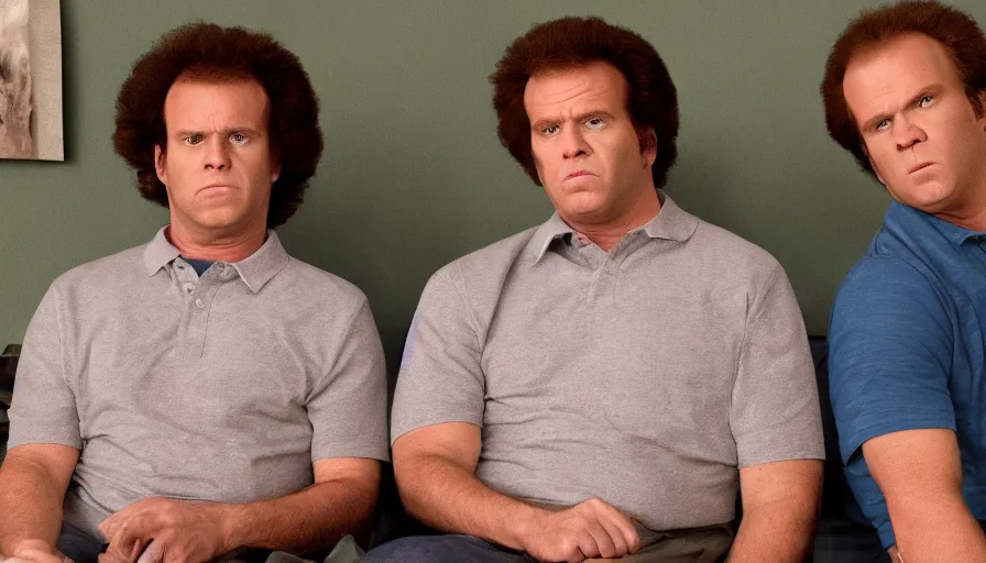 Image similar to high resolution video stills from the sequel to step brothers, photorealism,