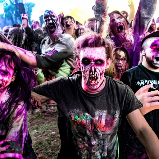 Image similar to zombies at a rave