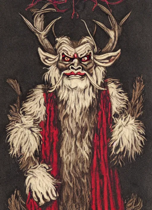 Image similar to krampus portrait as nft