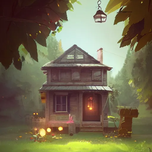 Prompt: 🏡 cute, illustration, digital art, inspired by little big planet, by greg rutkowski, sharp, masterpiece, highly detailed, photorealistic, octane render, 8 k, unreal engine 5, trending on artstation, vivid colors