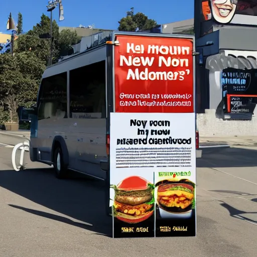 Prompt: the new mcworm advertising