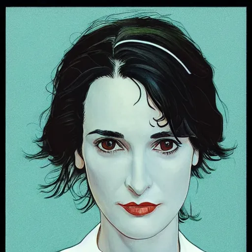 Image similar to “ winona ryder retro minimalist portrait by jean giraud, moebius, sharp, smooth face, comic!!!, 8 k ”