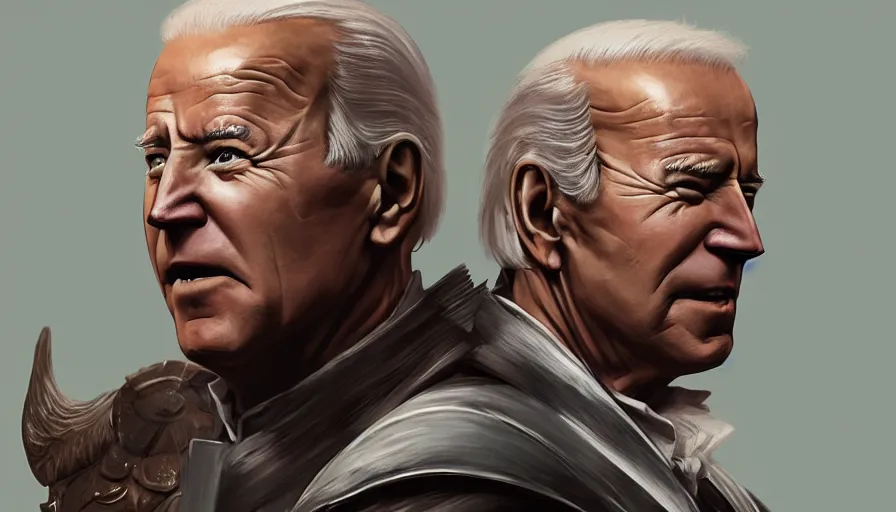 Image similar to Joe Biden is Odin, hyperdetailed, artstation, cgsociety, 8k