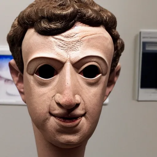 Image similar to mark zuckerberg halloween mask