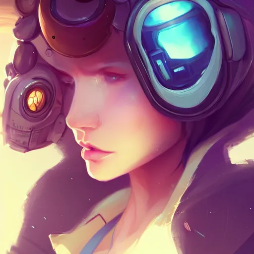 Image similar to a portrait of a beautiful pilot, art by lois van baarle and loish and ross tran and rossdraws and sam yang and samdoesarts and artgerm and saruei, digital art, highly detailed, intricate, sharp focus, Trending on Artstation HQ, deviantart, unreal engine 5, 4K UHD image