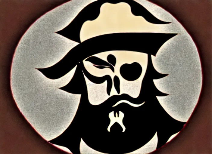 Image similar to a bearded pirate, digital art