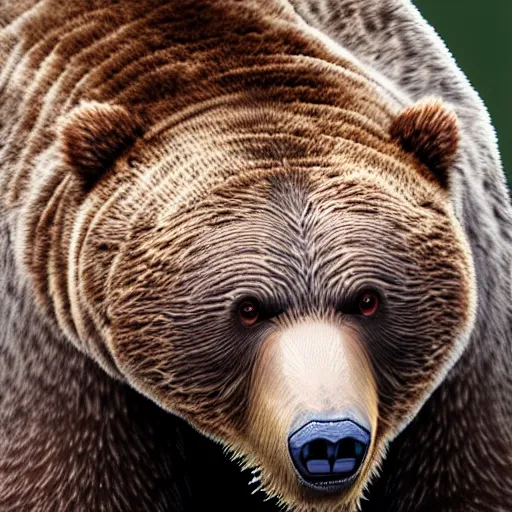 Prompt: cybernetically enhanced grizzly bear, photo, detailed, 4k