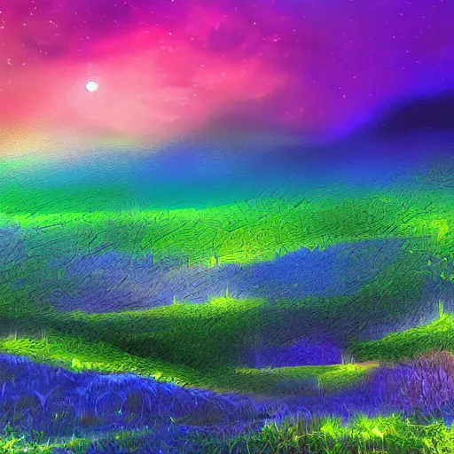 Image similar to A beautiful landscape, digital art