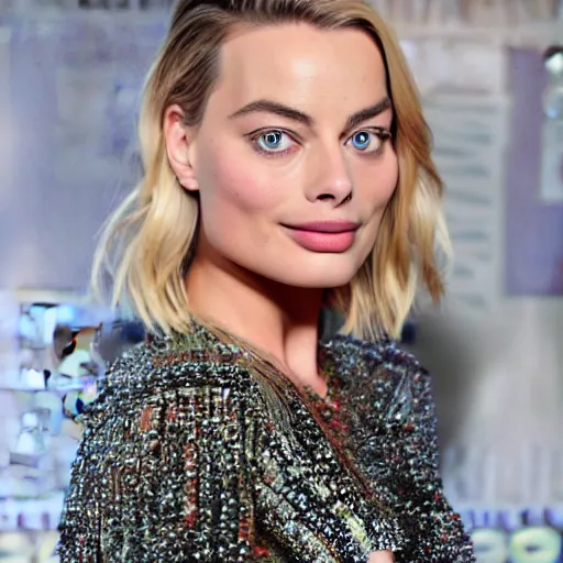 Image similar to margot robbie, anime