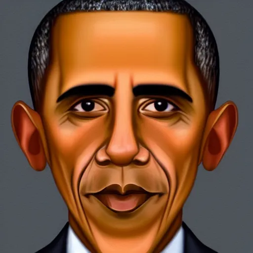 Prompt: creepy criminal police sketch of obama, uncanny!!!