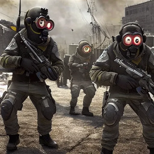 Prompt: Call of the duty: Minions edition