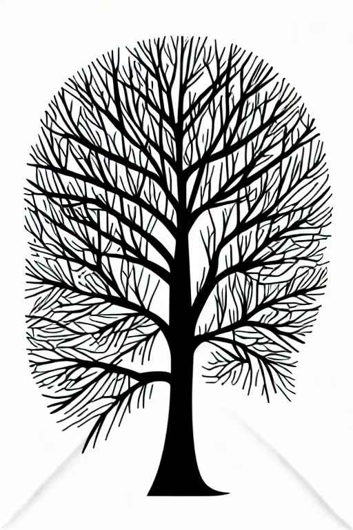 Image similar to doodle scribble scandi winter tree, sticker - art, svg vector, adobe - illustrator