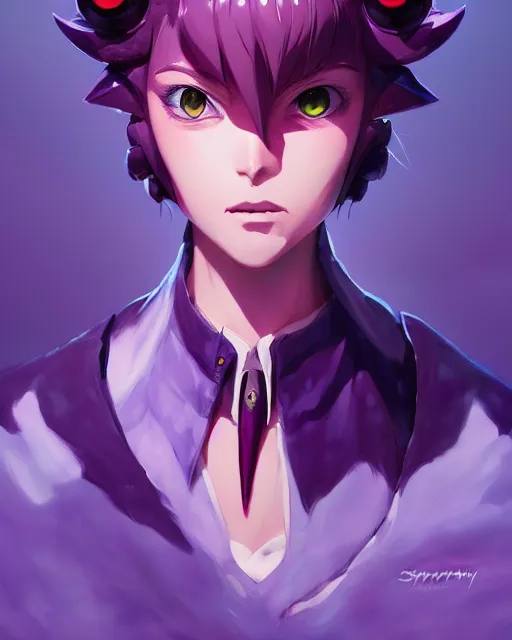 Prompt: one eyed one horned flying purple people eater, portrait shinkai makoto studio ghibli studio key hideaki anno sakimichan stanley artgerm lau rossdraws james jean marc simonetti elegant highly detailed digital painting artstation pixiv