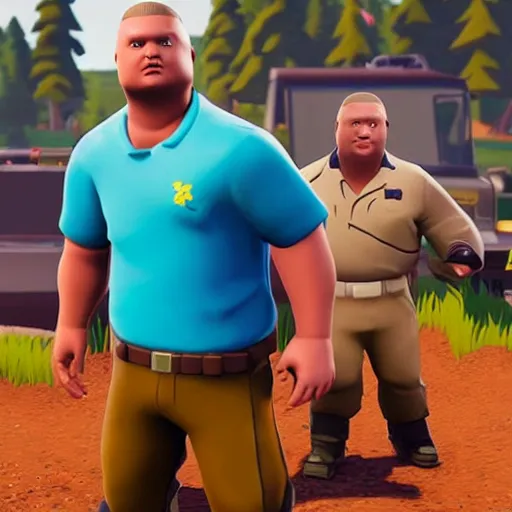 Image similar to “Bobby Hill in Fortnite”