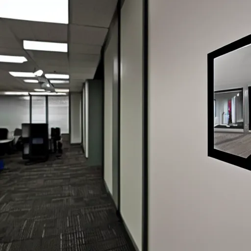 Image similar to scary office with a security camera on the wall