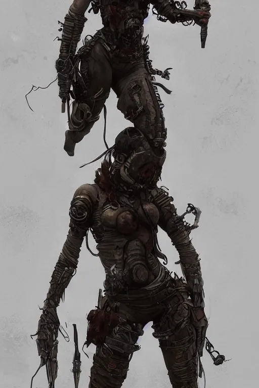 Image similar to a full body portrait of a beautiful post apocalyptic offworld nordic bounty hunter dancing reposed by the magma pits, intricate, elegant, highly detailed, digital painting, artstation, concept art, smooth, sharp focus, illustration, art by krenz cushart and artem demura and alphonse mucha