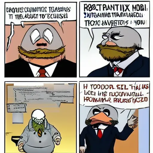 Prompt: Doctor Robotnik tried for tax evasion, court drawing, sad