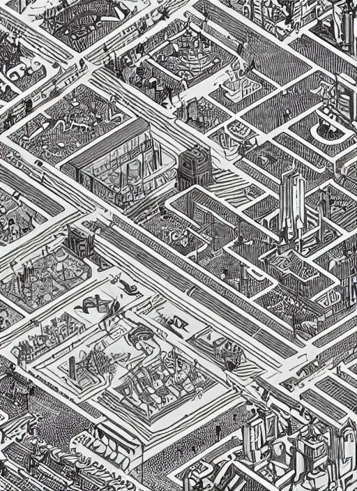 Image similar to dolores park isometric, an ultrafine detailed illustration by james jean, intricate linework, bright colors, behance contest winner, vanitas, angular, altermodern, unreal engine 5 highly rendered, global illumination, radiant light, detailed and intricate environment