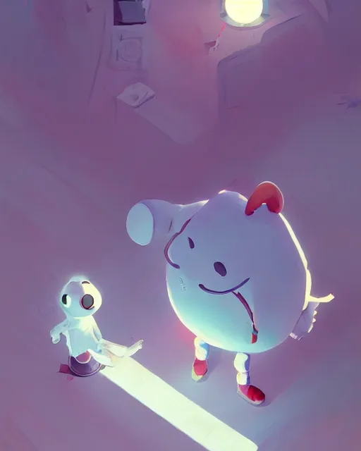 Prompt: the white rabbit, cory loftis, james gilleard, atey ghailan, goro fujita, character art, exquisite lighting, very coherent, plain background, lighthearted, soft painting