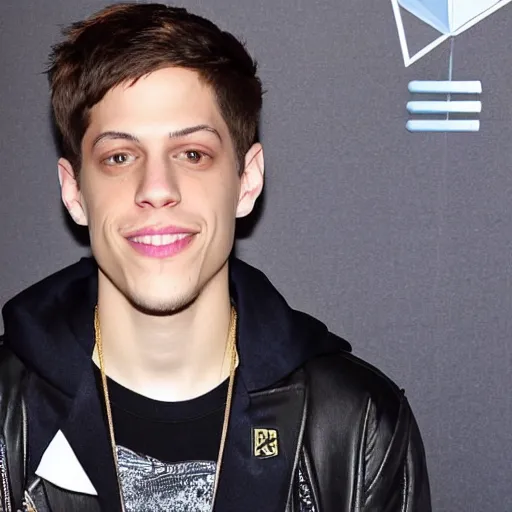 Image similar to pete davidson telling someone about the ethereum merge how cool it is, it's going to be so cool, you need to buy eth now, this is financial advice he says urgently