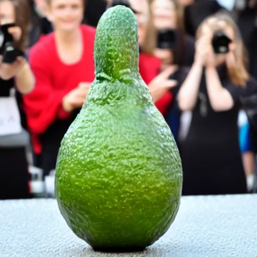 Prompt: emma watson as an avocado avocado chair
