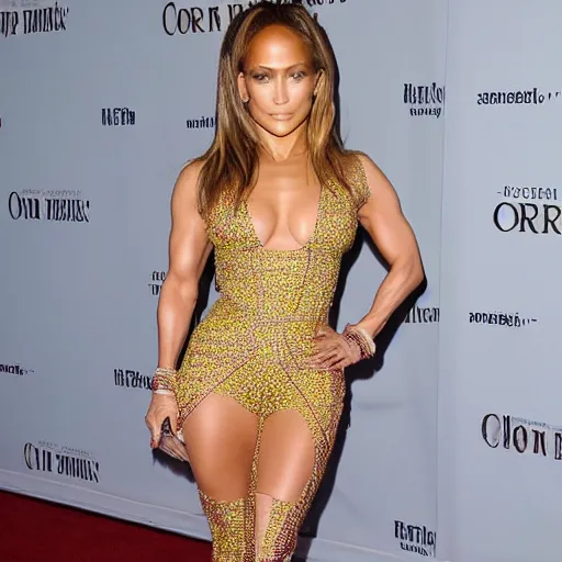 Image similar to full body photo of jennifer lopez as a corn