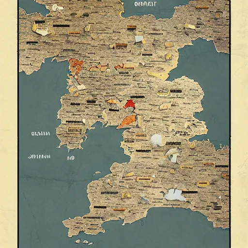 Prompt: the map of germany in 1 9 3 6 by greg rutkowski