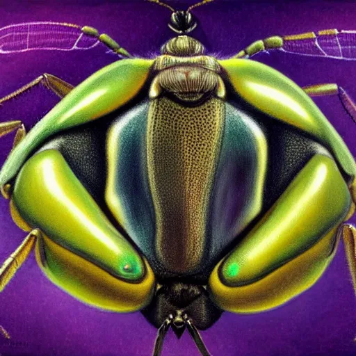 Prompt: portrait of an alien insect hyperrealistic HR Geiger