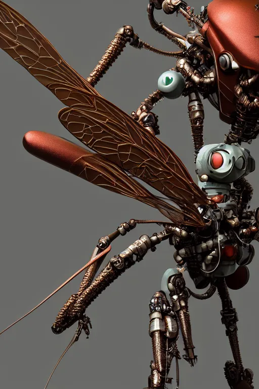 Image similar to a macro photograph of a bio - mech cyborg dragonfly by adam gor, by javier ruperez, by ellen jewett, zbrush central, 8 k