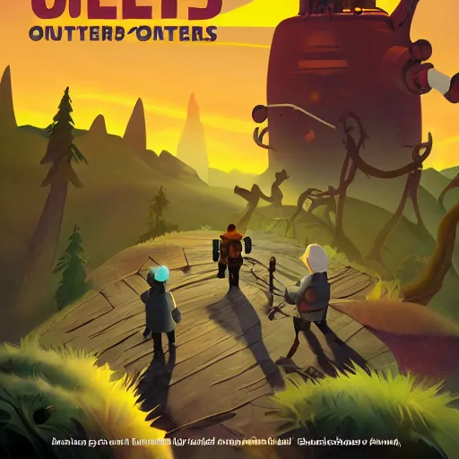 Image similar to outer wilds venture, poster