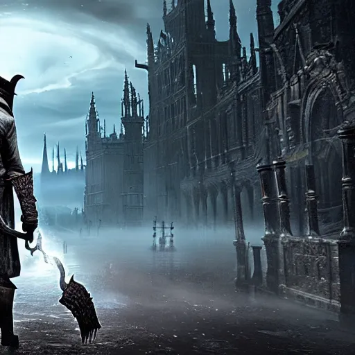 Prompt: bloodborne gets a pc release