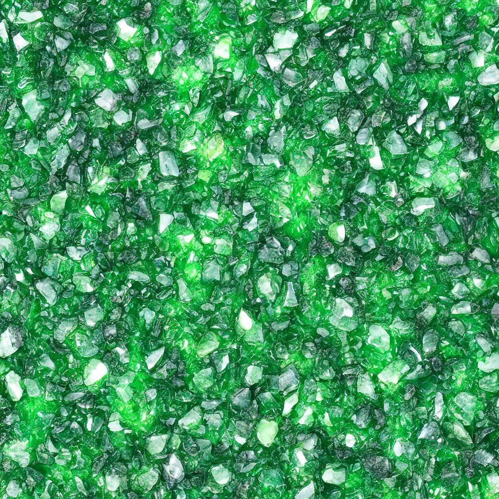 Image similar to green crystals texture, 4k