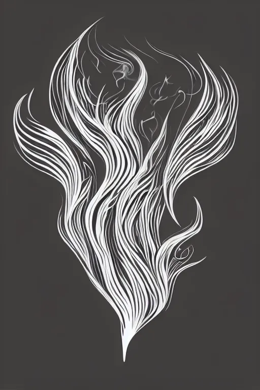 Prompt: minimalist boho style art of smoke, illustration, vector art