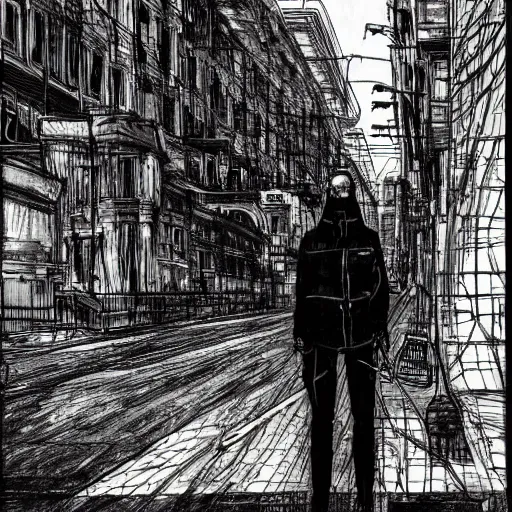 Image similar to moscow streets by tsutomu nihei