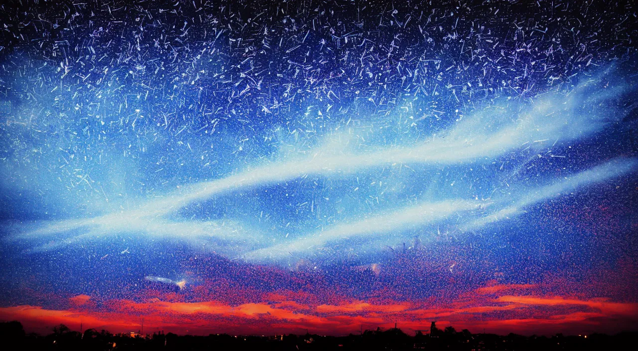 Image similar to exploding sky