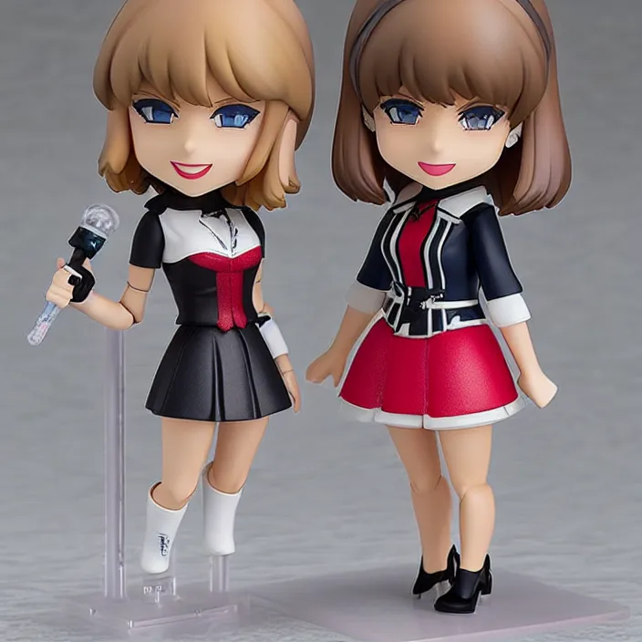 Prompt: Taylor Swift , An Nendoroid of Taylor Swift outfit , figurine, detailed product photo