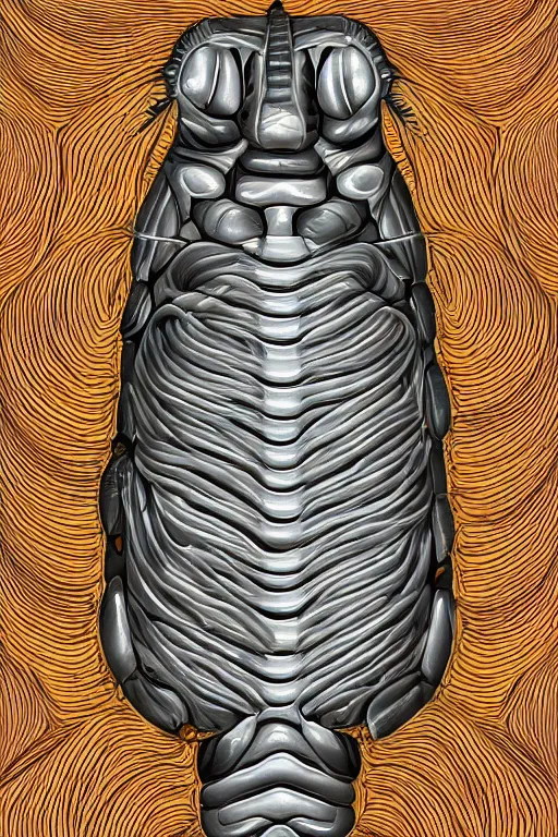 Prompt: isopod, symmetrical, highly detailed, digital art, sharp focus, trending on art station