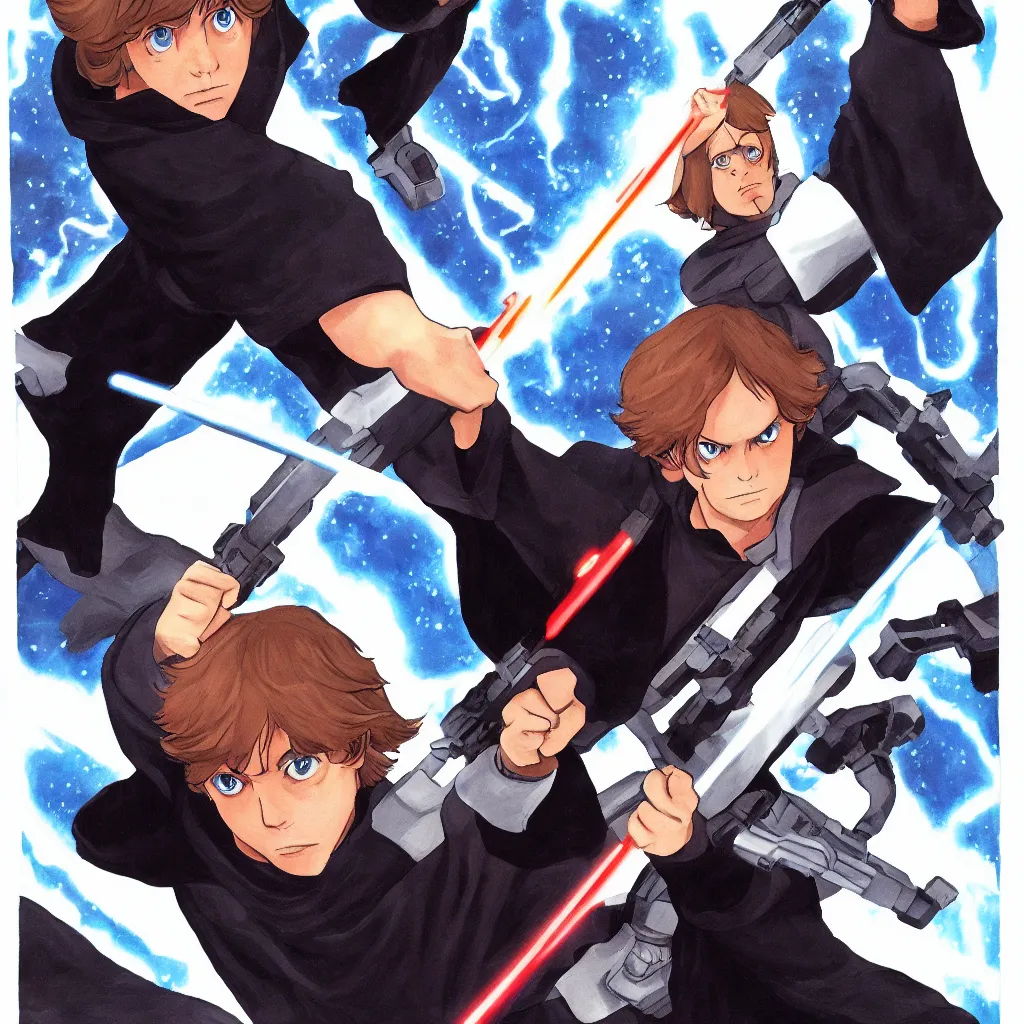 Image similar to luke skywalker, by ken sugimori