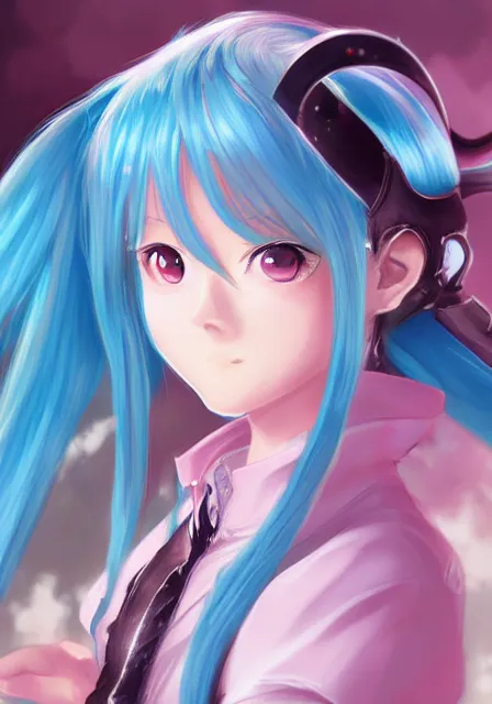 Prompt: A fantasy anime portrait of Hatsune Miku, by Yoneyama Mai and Rossdraws, digital painting, illustration, trending on ArtStation, deviantart, two-dimensional